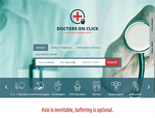 Tablet Screenshot of doctorsonclick.com